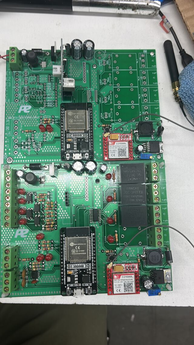 Placa eletrônica desenvolvida para projeto de automação e conectividade